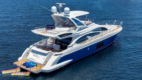 64ft Azimut yacht charter Miami