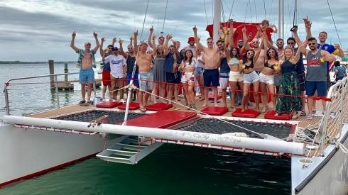 50ft Catamaran party yacht Miami