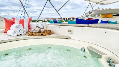 94ft Ferretti party boat Miami
