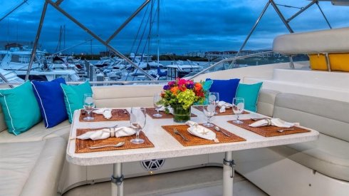 94ft Ferretti yacht charter Miami
