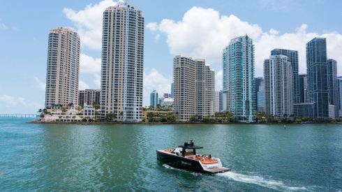 44ft Fjord boat rental Miami