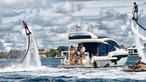 53ft Galeon party yacht rental Miami