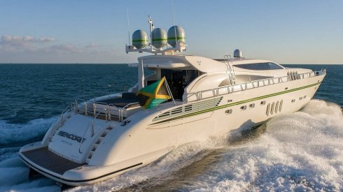 115ft Leopard yacht rental Miami