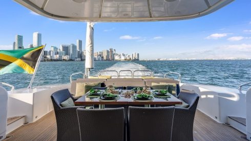 115ft Leopard beach boat rental Miami