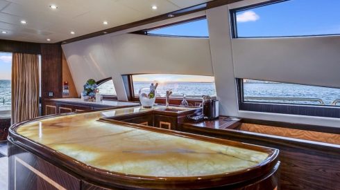 115ft Leopard party yacht rental Miami
