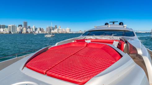 90ft Pershing Miami boat rental with captain