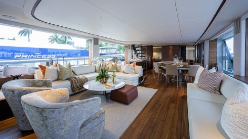 100ft Princess party yacht rental Miami