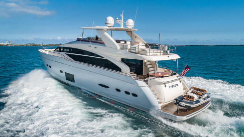 88ft Princess yacht rental Miami
