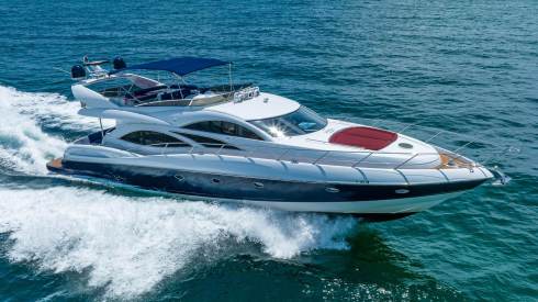 80ft Sunseeker yacht charter Miami