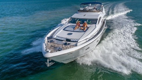 82ft Sunseeker boat rental Miami