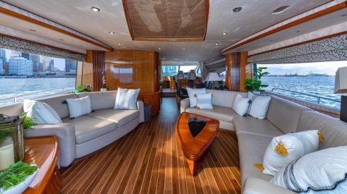 82ft Sunseeker Miami boat rental with captain