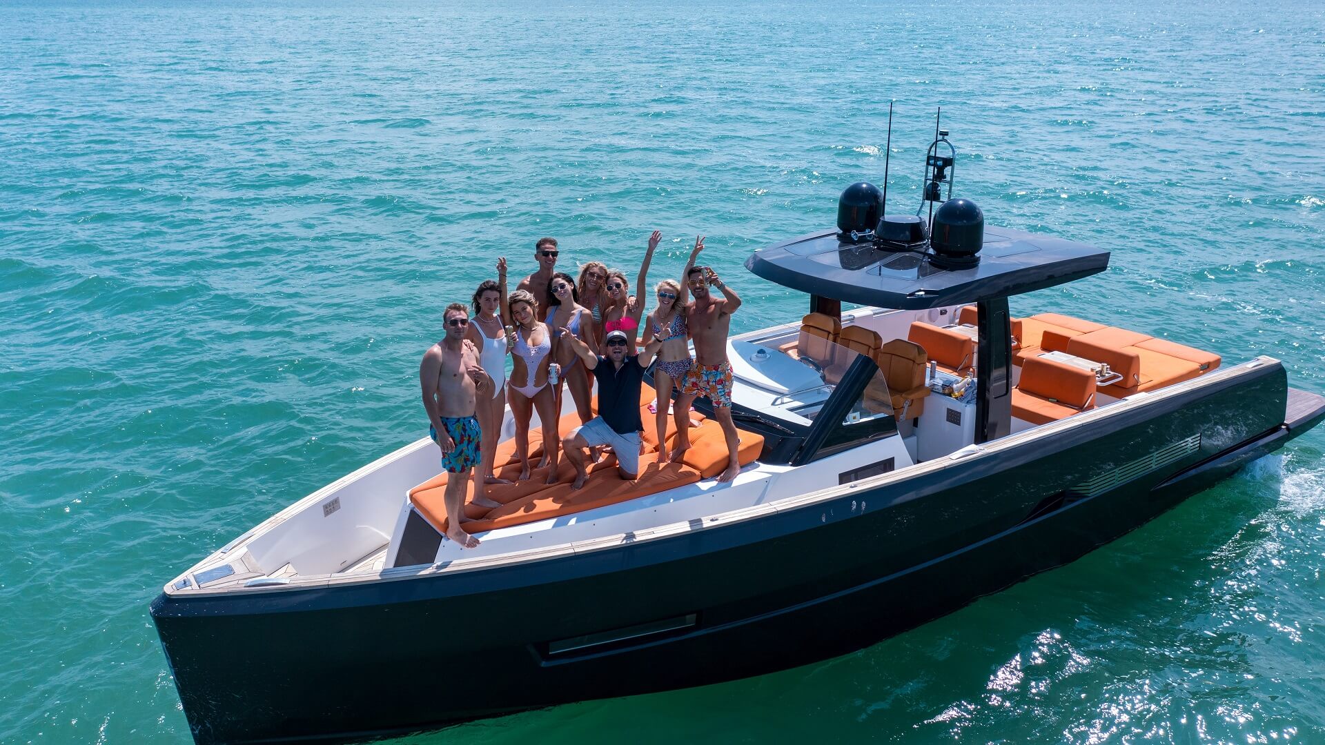 44ft Fjord yacht rental Miami